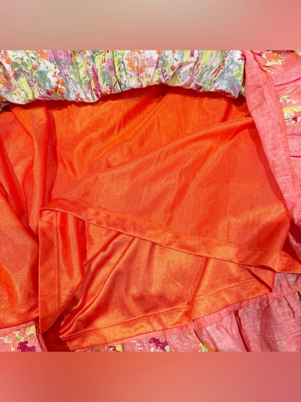 🧡 Alberto Makali Floral Tiered Maxi Dress | Orange | Size L - Picture 8 of 9